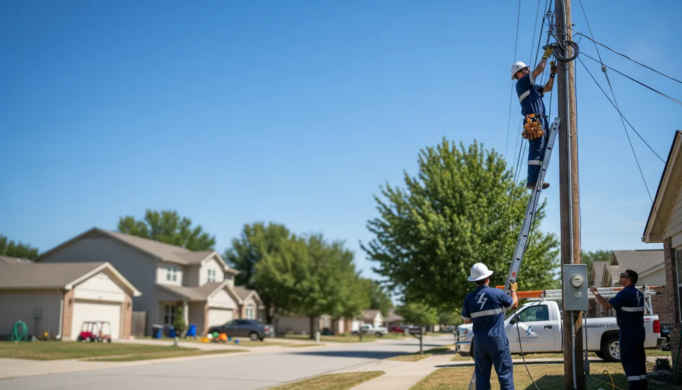 Residential electrician providing installation services in Tucker, AR